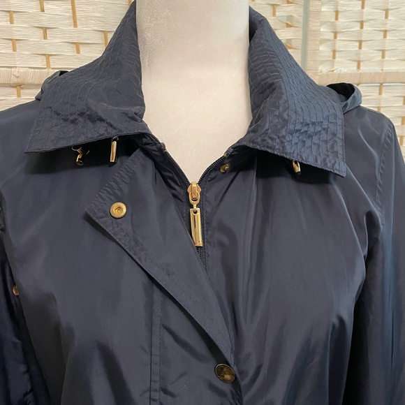 Talbots Navy Rain Jacket - Picture 1 of 11